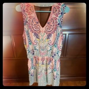 City Triangles - Multi-colored print Romper